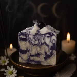 Triple Moon Goddess Natural Handmade Witch Ritual Bar Soap