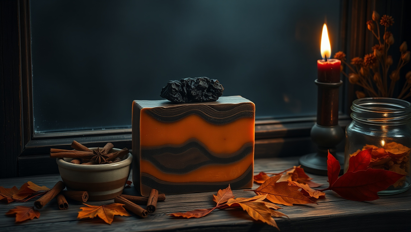 Hollow Night Soap: A Dark, Cozy Handmade Witch Soap for Autumn Evenings Hollow Night Soap: A Dark, Cozy Handmade Witch Soap for Autumn Evenings