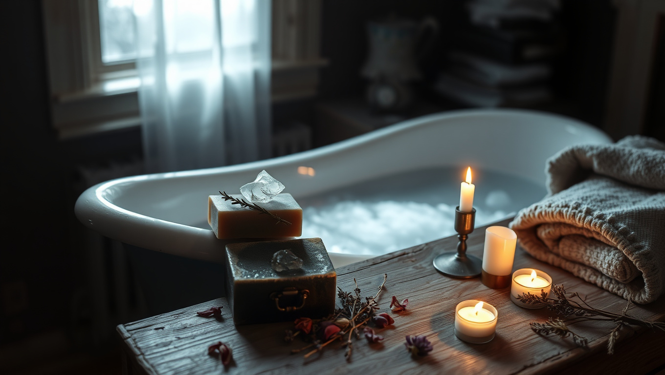 How to Create a Moonlit Bath Ritual at Home with Handmade Witch Soap